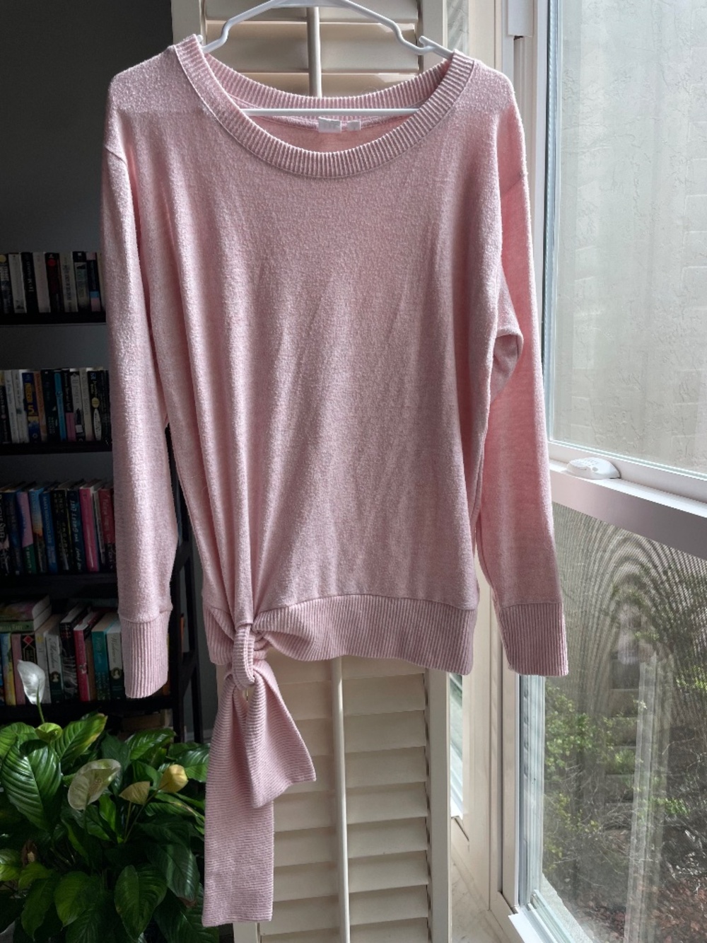 GAP pink sweater with side tie